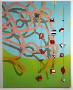 Dipping Into the Shallow Abyss, acrylic on canvas, 40 x 60 inches, 2012